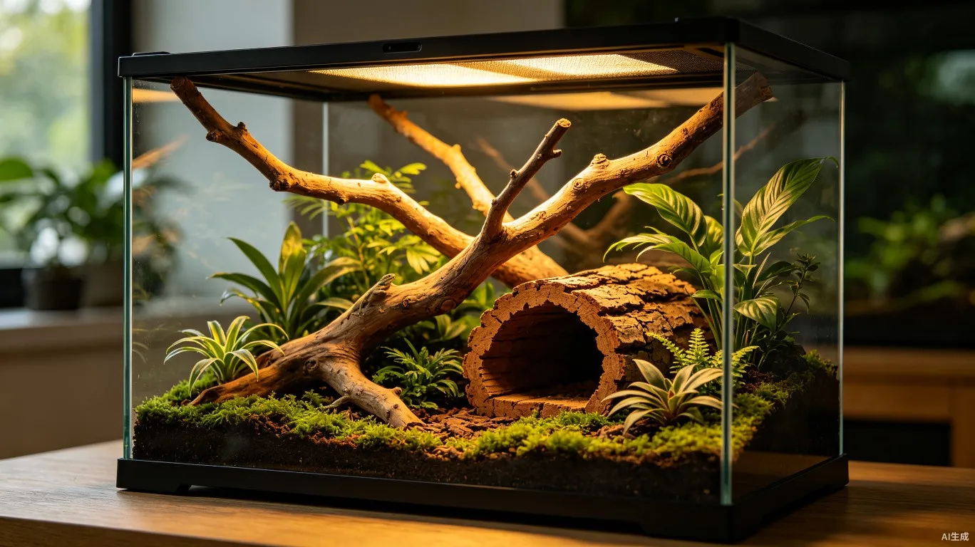 爬宠箱沙漠风造景